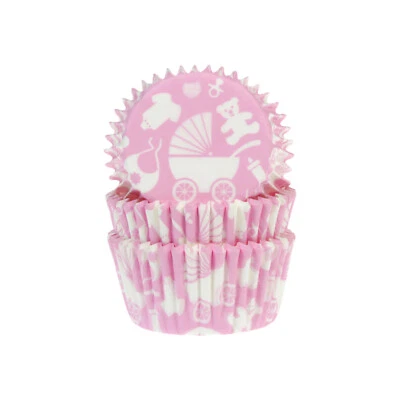 50 Muffinförmchen, Baby, rosa - Bild 1 von 2
