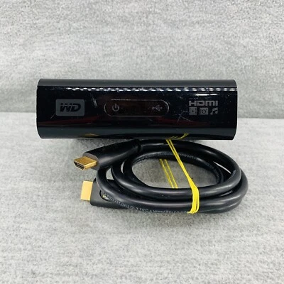 WESTERN DIGITAL - WD TV Media Player WDAVN00BN w/ HDMI ONLY   ** UNTESTED **  E - Image 1 of 4