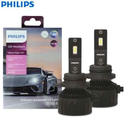 Philips LED HIR2 9012 UltinonRally 3551 50W 4500LM LED Car Headlight 6500K White - Image 1 of 4