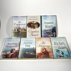 Lot of 7 Heartsong Presents Christian Inspirational Romance Paperback Books - Foto 1 di 13