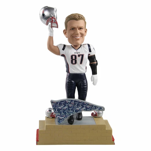 Rob Gronkowski New England Patriots Farewell Bobblehead NFL Cover