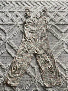 ART CLASS Jumpsuit Romper Beige Paisley Wide Leg Girls Large (10-12) - Picture 1 of 6