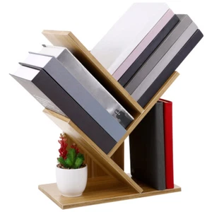 Desktop Bookcase Book Wooden Bookcase Book Storage Rack - Picture 1 of 11