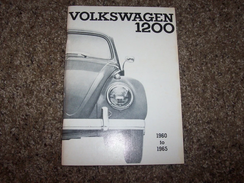 Volkswagen VW Beetle 1200 1960 manual del usuario del propietario 1961 1962 1963 1964 1965 Foto 1 de 1