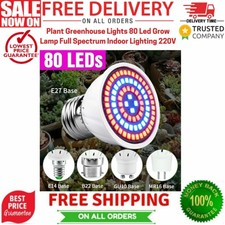 Plant Greenhouse Lights 80 Led Grow Lamp Full Spectrum Indoor Lighting 220V✅
