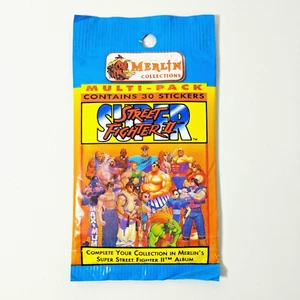 Super Street Fighter II Multi Packs Booster Pack Merlin Capcom 1994 Rare New - Foto 1 di 8