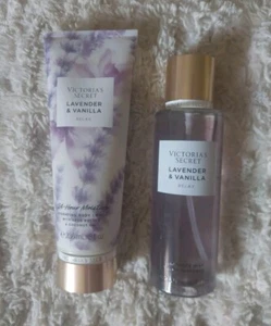 Victoria’s Secret LAVENDER & VANILLA Fragrance Mist 8.4 & Lotion 8 oz RELAX Set - Picture 1 of 1
