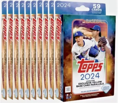 2024 Topps Update Series Hanger Box Lot - 10 Boxes