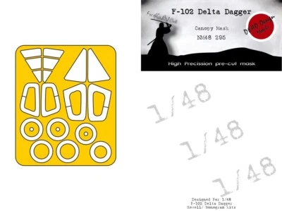 F-102 Delta Dagger Canopy Mask for 1/48 Monogram - DEAD Design NM48295 - Image 1 of 4