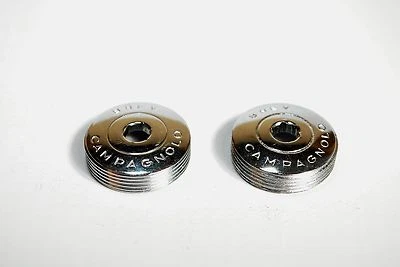 Vintage Campagnolo Bicycle Crankset Dust Cap Set Of 2 For Classic Road Bikes NOS