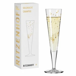 Ritzenhoff Champagne glass Goldnacht Champus 046, Theresa Kuhlmann F25, 205 ml - Picture 1 of 2