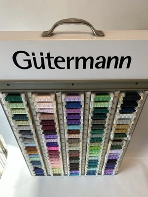 Gutermann Sulky Thread In Home DISPLAY CABINET WITH 100 Spools Multi Colors - Image 1 of 4