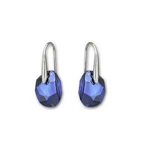 NEU Swarovski Galet Capri blaue Ohrringe Saphir Rarität neu im Karton nicht mehr im Handel erhältlich - Bild 1 von 9