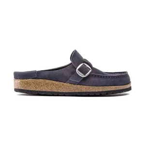 Birkenstock Buckley Suede Leather Navy Unisex Sandal - Picture 1 of 9