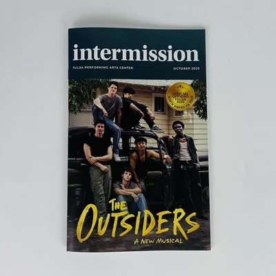 THE OUTSIDERS FIRST NATIONAL TOUR PLAYBILL (2025) TULSA OK STOP OFFICIAL OPENING - Image 1 of 4