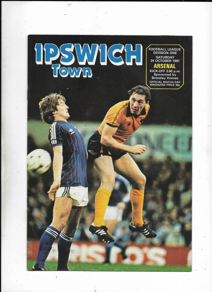 IPSWICH TOWN V ARSENAL 24/10/1981 DIVISION 1 (14) - Image 1 of 1