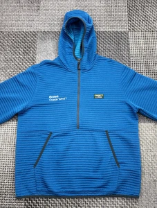 L.L.Bean Ørsted Ocean Wind 1 Blue Ribbed Full Zip Hoodie Jacket Men’s L - Picture 1 of 16