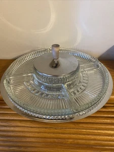 Vintage Kromex Lazy Susan A Mid Century Serving Piece Relish/appetizer Dish - Picture 1 of 10