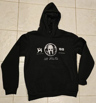 Sudadera con Capucha Negra Spartan Race Talla M Mediana Pullover Bolsillos, Nueva  Foto 1 de 4