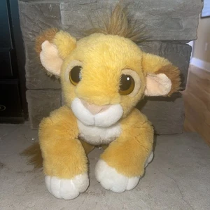 Peluche floppy vintage 1993 Mattel Disney Baby Simba Rey León - Imagen 1 de 8
