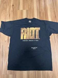 Vintage R.I.O.T. Righteous Invasion Of Truth Shirt Carman World Tour 96-97 Sz XL - Picture 1 of 3