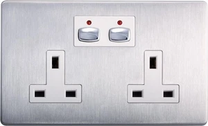 Double douille en acier style maison Energenie Mi - Photo 1/1