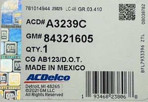 84321605 GM OEM A3239C 2020-2024 Chevy Corvette Stingray C8 Air Filter 1/C - Bild 1 von 7