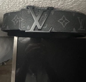 Louis Vuitton LV Black Monogram Belt - Picture 1 of 3