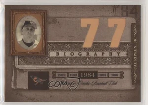 Donruss Biography Cal Ripken Jr 2005 carrera jonrón Cal Ripken Jr #77 patio - Imagen 1 de 3