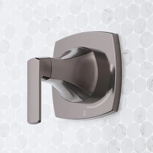 Signature Hardware Sefina Manico Singolo Valvola Controllo Volume Trim in Gunmetal - Foto 1 di 2