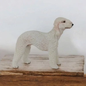 BEDLINGTON TERRIER Dog Figurine White 3" - Picture 1 of 9