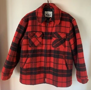 Vintage Woolrich Buffalo kariertes Sakko Wollmischung groß 60-70er Jahre - Bild 1 von 8