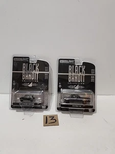 Lot Of 2 GreenLight Black Bandit 1960 Austin Mini Cooper Mki, 1975 Ford F-100 - Picture 1 of 10
