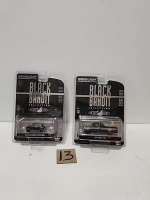 Lot Of 2 GreenLight Black Bandit 1960 Austin Mini Cooper Mki, 1975 Ford F-100 - Image 1 of 4