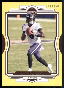 2021 Panini Legacy #14 Lamar Jackson Yellow #/150 - Picture 1 of 2