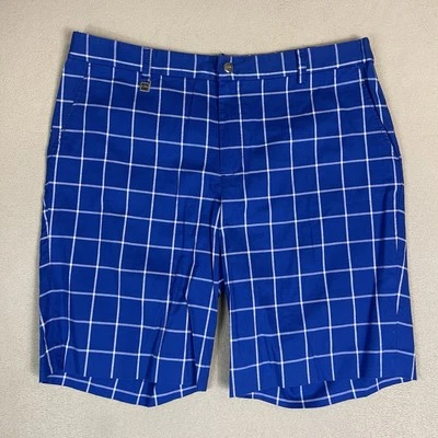Pantalón Corto Lauren Ralph Lauren Para Mujer 16 Azul A Cuadros Golf Rendimiento Atlético Foto 1 de 4