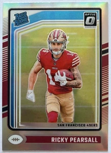 Ricky Pearsall 2024 Donruss Optic Rated Rookie Silver Holo Prizm #284 49ers - Bild 1 von 2