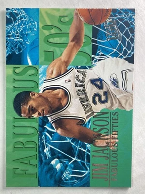 1995-96 Fleer Ultra Fabulous 50's #4 Jim Jackson Dallas Mavericks - Imagem 1 de 2