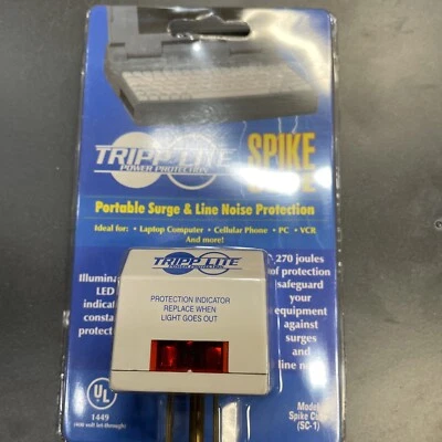 New TRIPP LITE SC-1 Spike Cube Surge And Noise Protector Free Shipping - Image 1 of 4