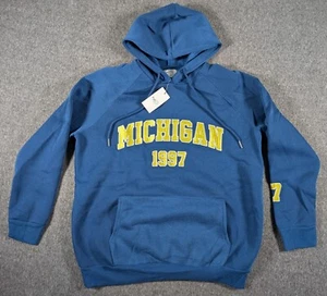 Rue21 Hoodie Blue Sweatshirt "Michigan" Size XS NWT - Picture 1 of 8