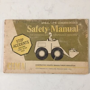 Vintage 1970 Wheel Type Loader Dozer Safety Maintenance Manual CIMA - Picture 1 of 12