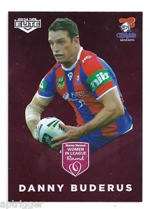 2014 NRL Elite Women In League (WIL 3/9) Danny BUDERUS Knights - Picture 1 of 1