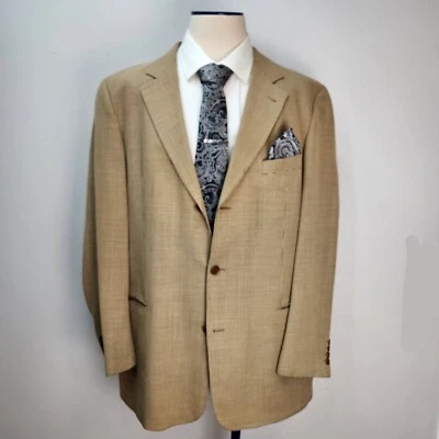 Abrigo deportivo Hugo Boss Loro Piana Super 110's lana twist 46 T beige Foto 1 de 4