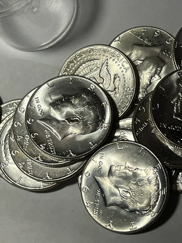 1964 KENNEDY! From An Original Roll! AMAZING FROSTY GEM! BU+ Cover
