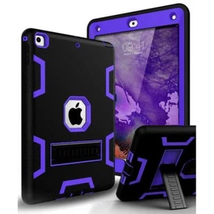 Military Shockproof Heavy Duty Rubber Hybrid Stand Case Cover For Apple iPad ALL - Picture 1 of 19