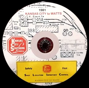 Kansas City Southern 1981 Kansas City to Watts SLIC Book PDF Pages on DVD - Picture 1 of 6