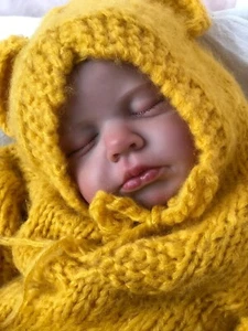 Lifelike 20in Reborn Baby Dolls Cute Realistic Newborn Cloth Body Gift For Kids - Picture 1 of 4