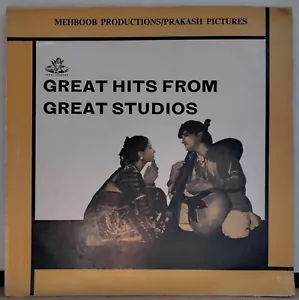 GREAT HITS FROM GREAT STUDIOUS 1962 BOLLYWOOD SONGS ANGEL REC 3AEX.5020 INDIA LP - Picture 1 of 3
