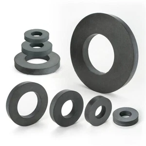 Magnet Ring Ferrite With Hole 22/32/33/45/60/80/110MM Black Round Strong - Picture 1 of 24