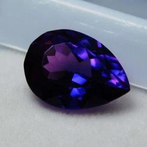 7 quilates piedra preciosa suelta de tanzanita púrpura extremadamente rara corte de pera certificada - Imagen 1 de 4